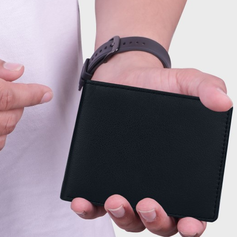 Men Leather Two Fold Wallet